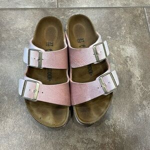 Birkenstocks Arizona sandals pink velvet size 37 eeeuc
